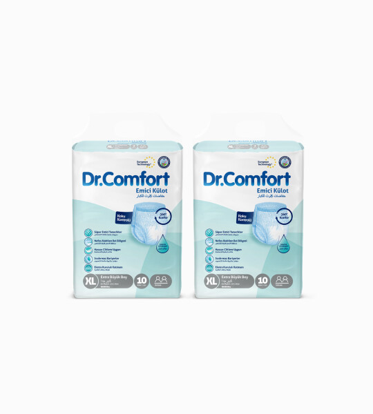 Dr.Comfort Yetişkin Emici Külot Ekstra Large 10'lu 2 paket 20 adet