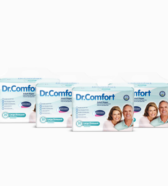 Dr.Comfort Yetişkin Bel Bağlamalı Hasta Bezi Large 30'lu 4 paket 120 adet