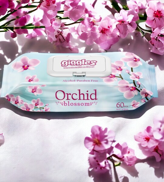 Giggles Orkide Kokulu Islak Havlu 60'lı 12 Paket 720 Mendil