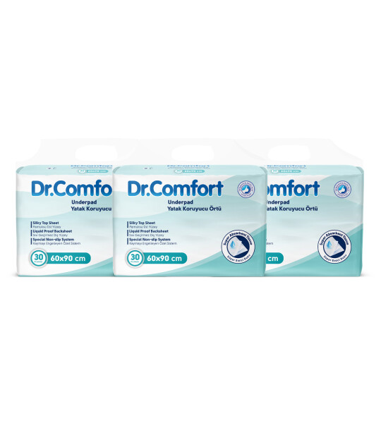 Dr Comfort 60x90 Yatak Koruyucu Örtü 30'lu 3 Paket 90 Adet