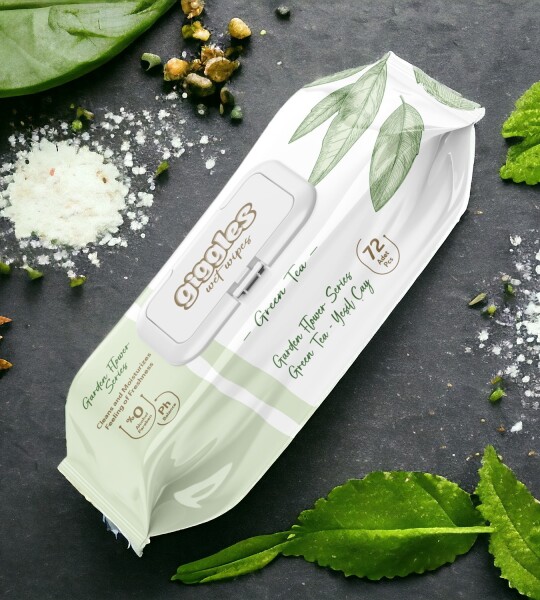 Giggles Islak Havlu 72'li Yeşilçay 12 Paket 864 Mendil